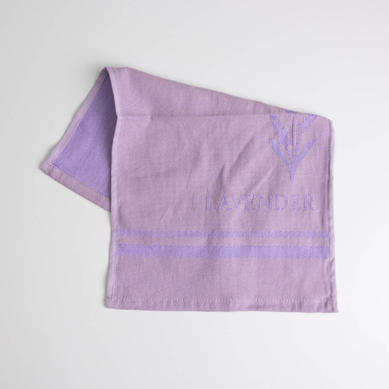 Рушник кухонний Lavender 30x50 см пестротканий 260 г/м2 100% бавовна GM Textile (Бузково-ліловий)